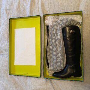 Tory Burch Ashlynn Riding Boot - Black - 9.5